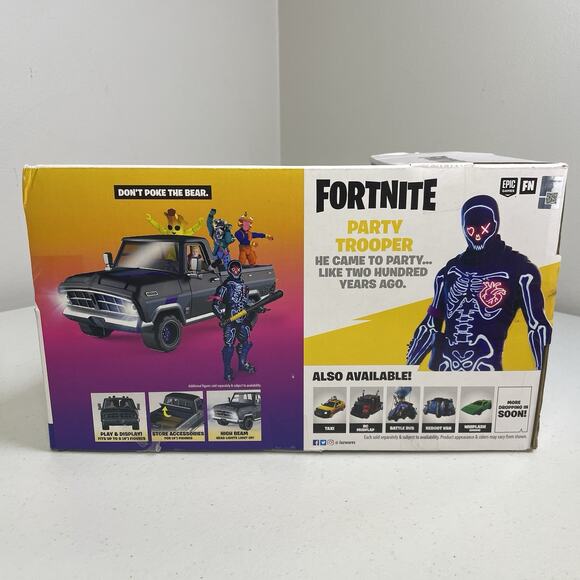 Jazwares Fortnite The Bear Vehicle Party Trooper Figure 4 Toy Truck FNT1019 New - Picture 3 of 6
